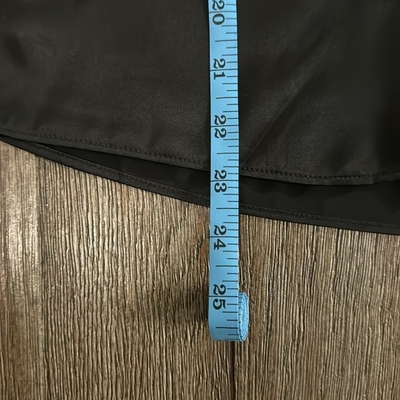 Joie Wenya Sash Detail Silk Satin Top Caviar - Picture 12 of 14